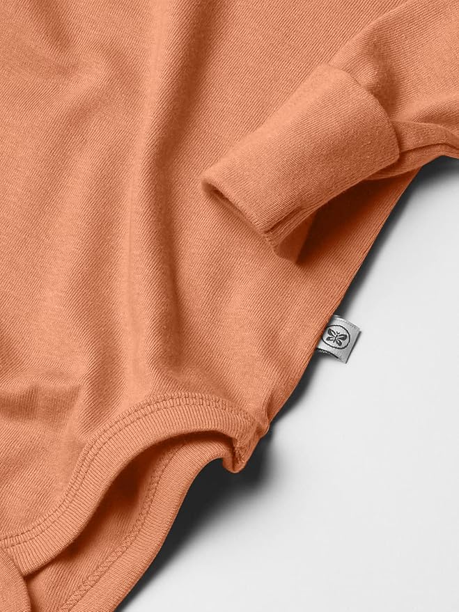 HonestBaby baby-girls 5-pack Long Sleeve Bodysuits One Piece 100% Organic Cotton - Image 3