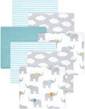 Little Treasure Hudson Baby Cotton Poly Flannel Receiving Blankets Multipack by HudsonBaby