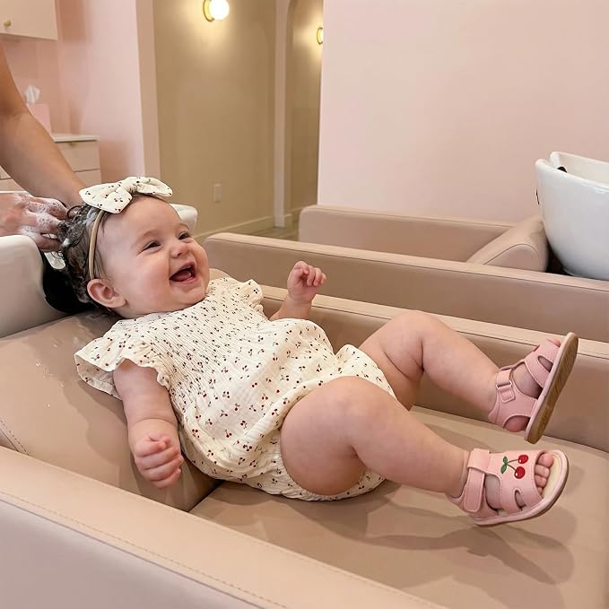 Kavousa Newborn Baby Girl Clothes Summer Bubble Romper Headband Outfit - Image 4