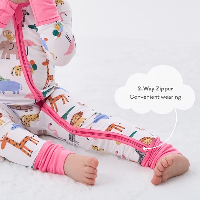 pureborn Baby Sleeper Viscose from Bamboo Zipper Footies 0-24 Months - Image 5