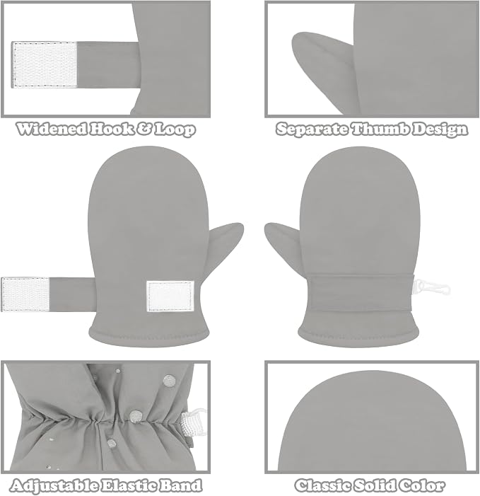 Sarfel Toddler Mittens Waterproof Toddler Gloves Baby Winter Mittens Toddler - Image 4