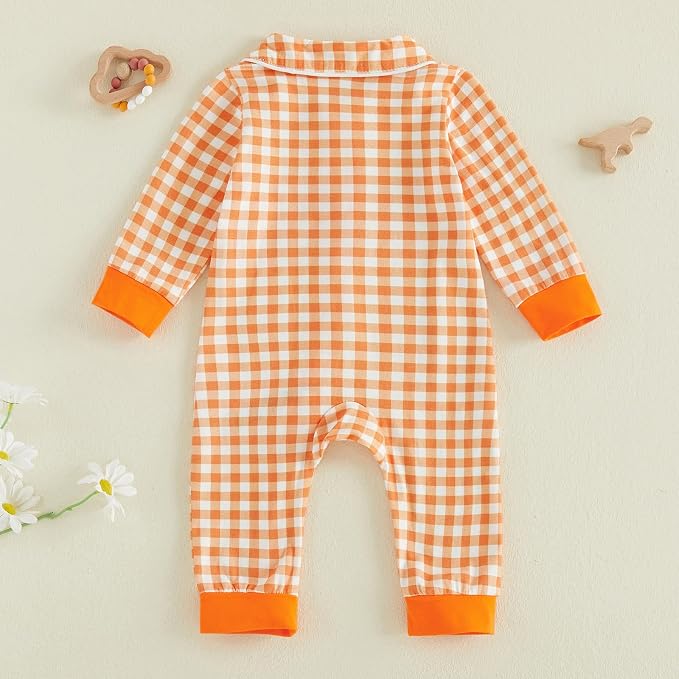 Seyurigaoka Newborn Baby Boy Girl Romper Long Sleeve Zipper Jumpsuit - Image 7