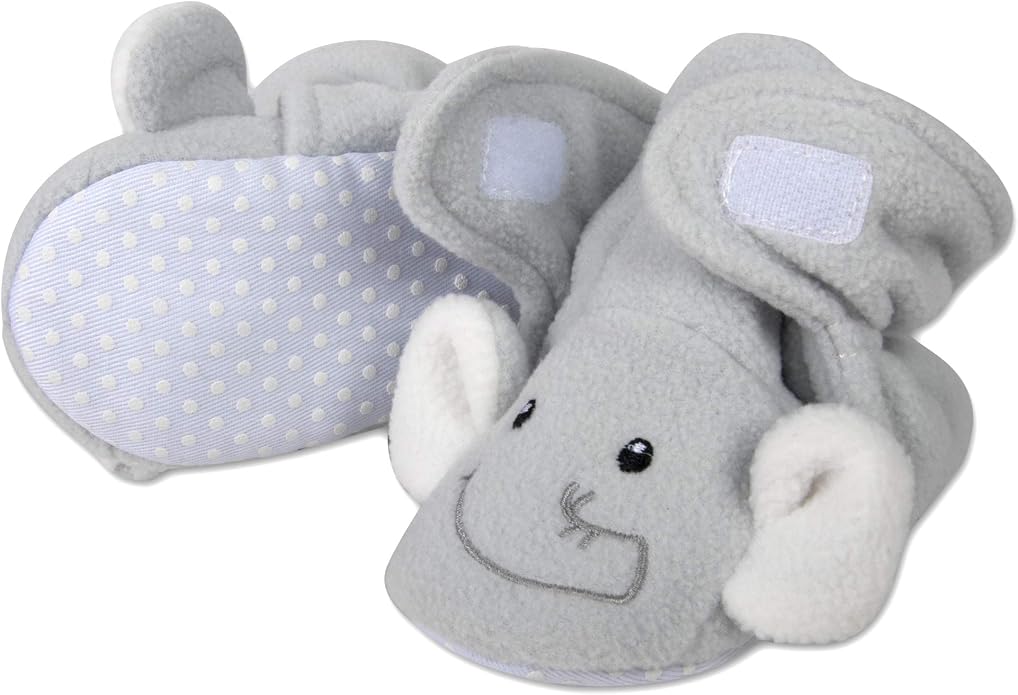 Cozy Fleece Baby Booties- Sherpa Baby Crib Booties Soft Soled Winter Shoes - Image 2