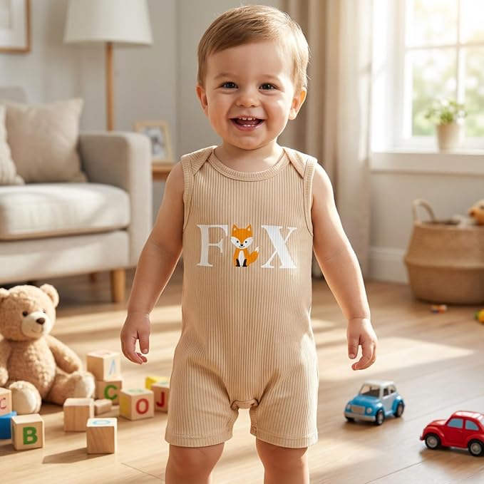 Baby Boys Romper Cotton Summer Infant Baby Boy Clothes | Short Sleeve Baby Boy - Image 3