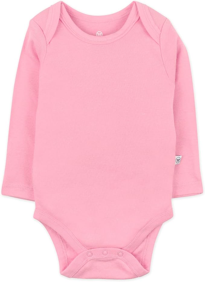 HonestBaby baby-girls 5-pack Long Sleeve Bodysuits One Piece 100% Organic Cotton - Image 3