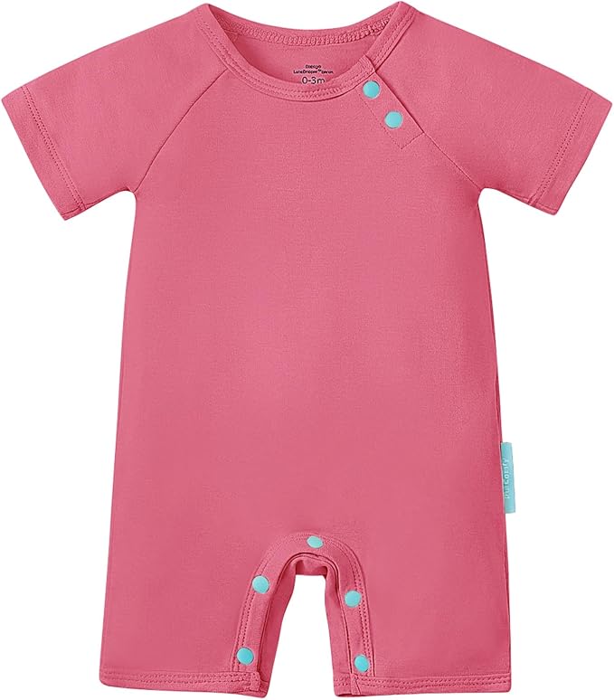 PurComfy SuperSoft Bamboo Viscose Baby Romper, Short Sleeve | One-piece Summer by PurComfy