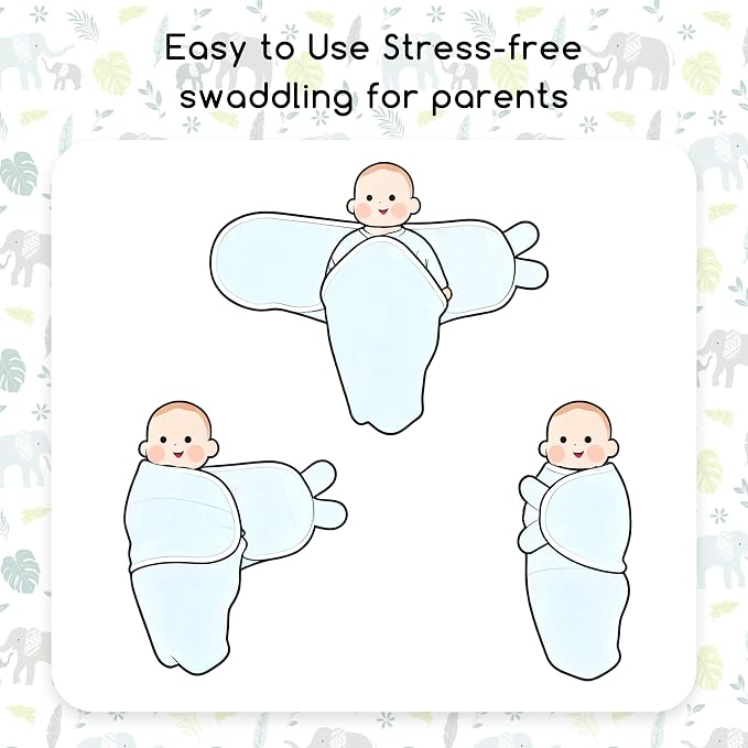 Cotton Swaddles for Newborn, Baby Newborn Swaddle 0-3 Month | 2-Pack Soft - Image 6