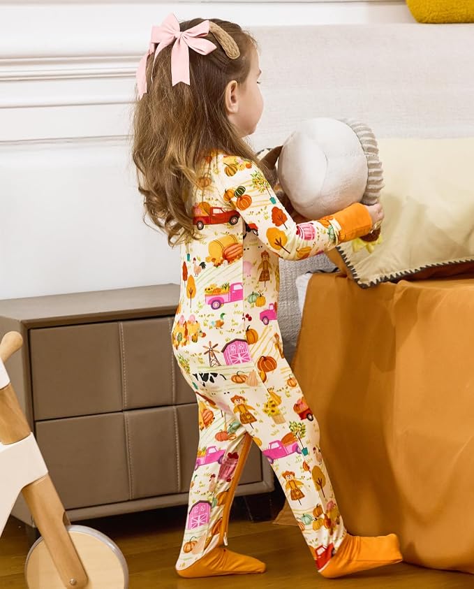 babee Reshinee Viscose derived from bamboo Baby Pajamas Convertible Footie - Image 8