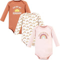 Hudson Baby Baby Girls' Cotton Long-sleeve Bodysuits 3-pack by HudsonBaby