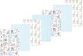Luvable Friends Hudson Baby Flannel Burp Cloths 7pk, Kangaroo Pastel by Luvable+Friends