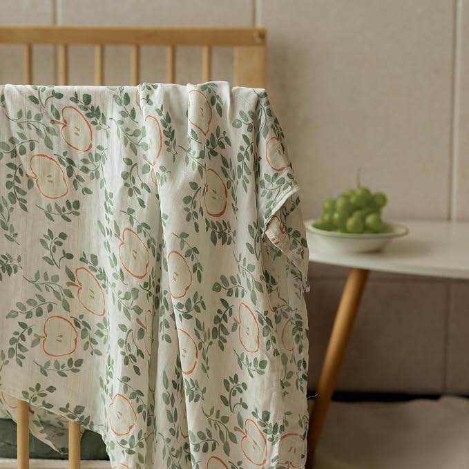 GLLQUEN BABY Muslin Swaddle Blankets 4Pk Receiving Blanket Large 35" x 40" | - Image 2