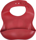 Three Little Tots Modern Silicone Baby Bib – Adjustable Fit Waterproof Catch by ThreeLittleTots