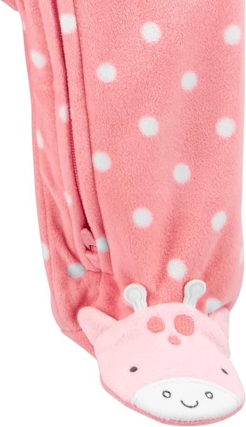 Simple Joys by Carter's Baby Girls' Cotton and Fleece Footed Sleep and Play - Image 4