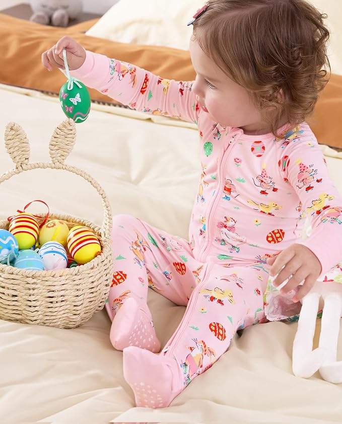 babee Reshinee Viscose derived from bamboo Baby Pajamas Convertible Footie - Image 6