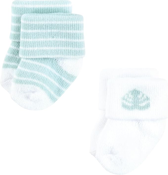 Hudson Baby Baby 8-pack Cotton Rich Newborn and Terry Socks - Image 3