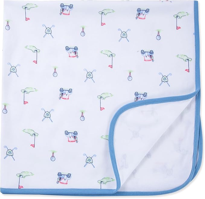 Little Me Blankets for Baby Boys' Swaddling Receiving Blanket, 30 x 27 Inches - Image 3