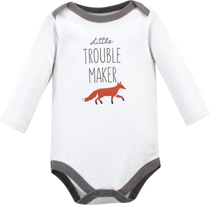 Hudson Baby baby-boys Cotton Long-sleeve Bodysuits 3-pack - Image 5