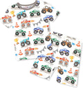 babee Reshinee Bamboo Viscose Toddler Boys Pajamas Set, Short Sleeve Kids by babeeReshinee