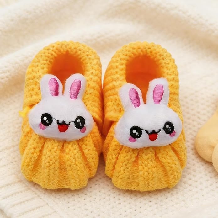 Infant Baby Boys Girls Knitted Booties Soft Cute First Walking Socks Shoes | - Image 3