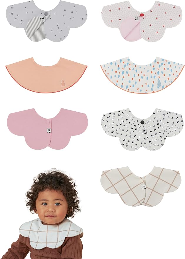 Konny Baby Bib 3/5/7-Pack Set, 360 ​​° Rotate, Soft and Absorbent Drooling by Konny