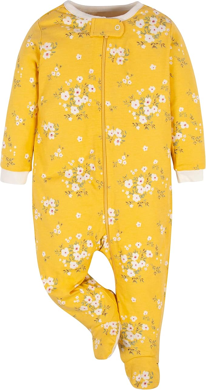 Gerber Baby Girls 4-Pack Sleep 'N Play Footie - Image 5