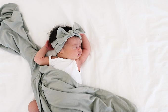 Copper Pearl Swaddle Blankets for Newborns | Soft Stretchy Receiving Blankets - Image 5
