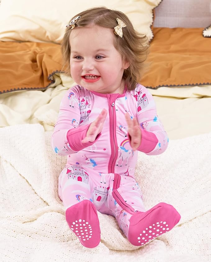babee Reshinee Viscose derived from bamboo Baby Pajamas Convertible Footie - Image 7