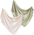 2 Pack Newborn Swaddle Blanket, Ultra Soft Stretchy Jersey Knit Extra Large by BUYNOW