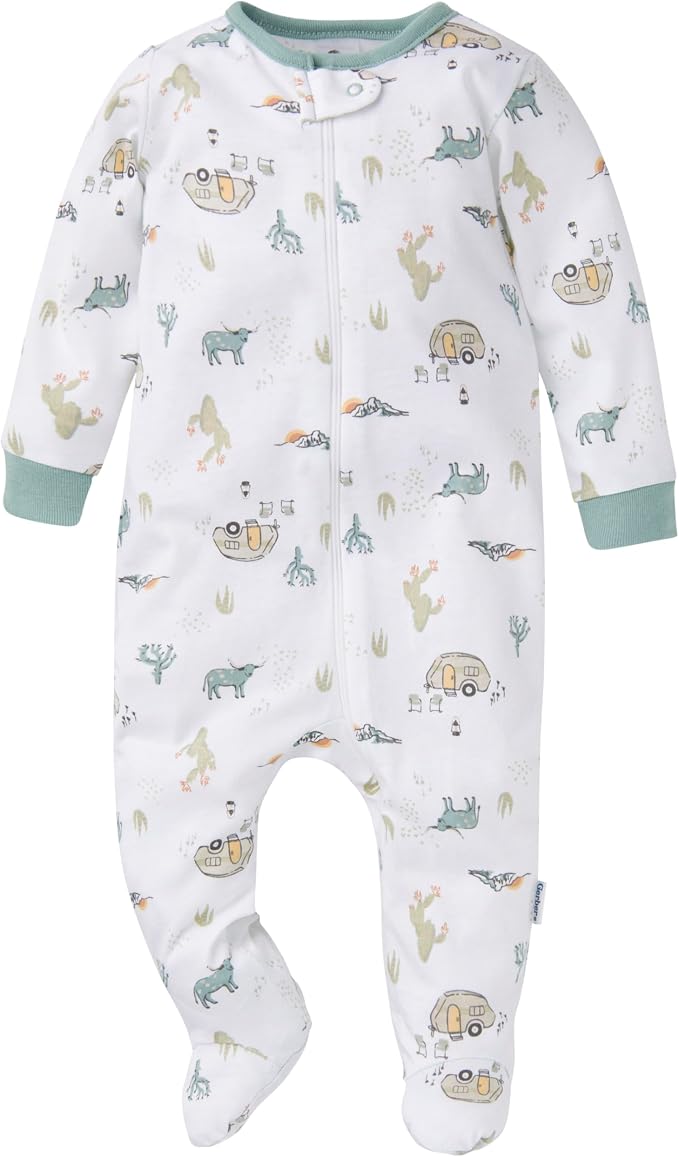 Gerber Baby Boys' 4 Pack Sleep 'N Play Footie - Image 2