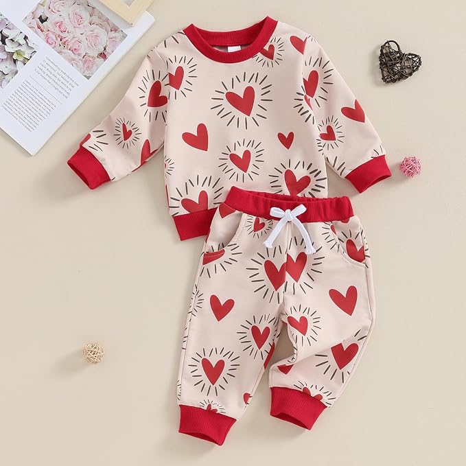 FYBITBO 2Pcs Baby Girls Fall Winter Clothes Mamas Bestie Hoodie Sweatshirt Tops - Image 2