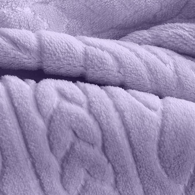 BORITAR 3D Fleece Baby Blanket for Girls 30 x 40 Inch Purple | Soft Fluffy - Image 2