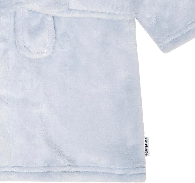Gerber Baby Boys & Girls Plushy Soft Hooded Animal Character Bathrobe - Image 7
