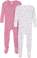 Gerber Baby Girls 2-Pack Footed Pajamas by Gerber