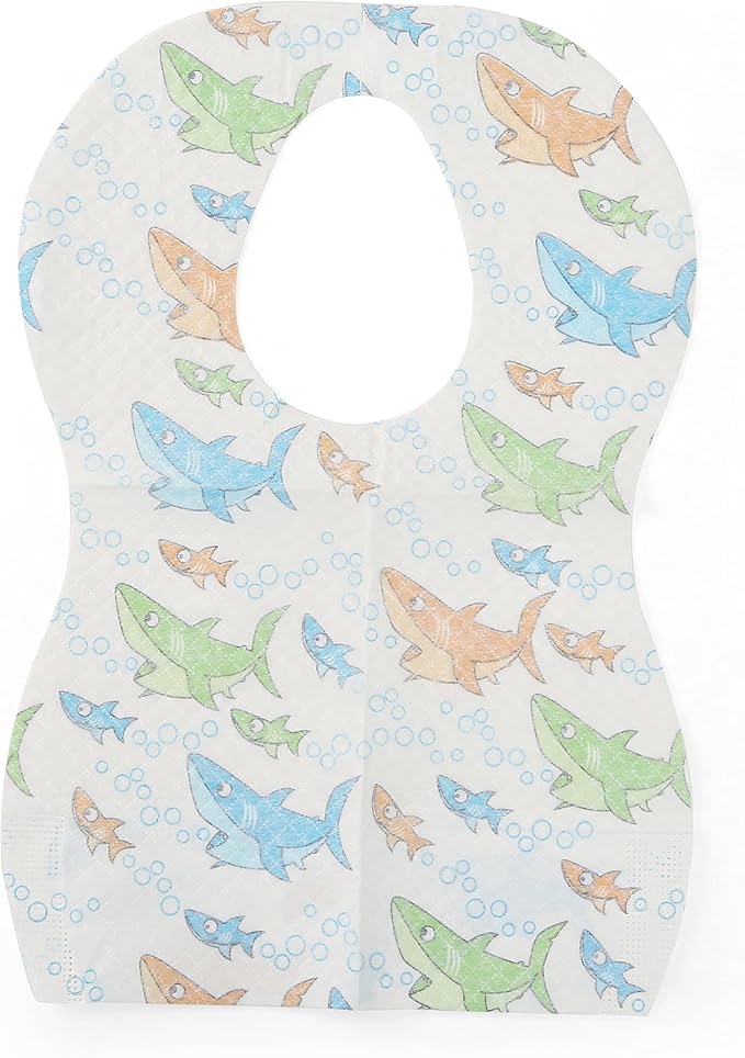Glad for Kids Disposable Paper Bibs & Crumb Catcher, 30 Ct, 24-Pk | Absorbent - Image 7