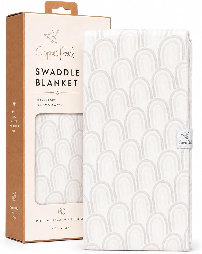 Copper Pearl Swaddle Blankets for Newborns | Soft Stretchy Receiving Blankets by CopperPearl