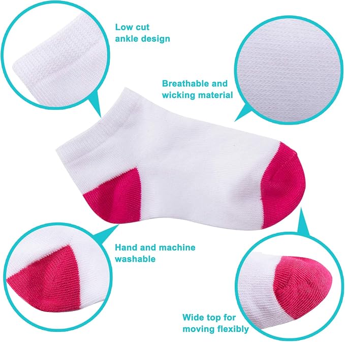 Duufin Toddler Socks 25 Pairs Ankle Socks - Image 5