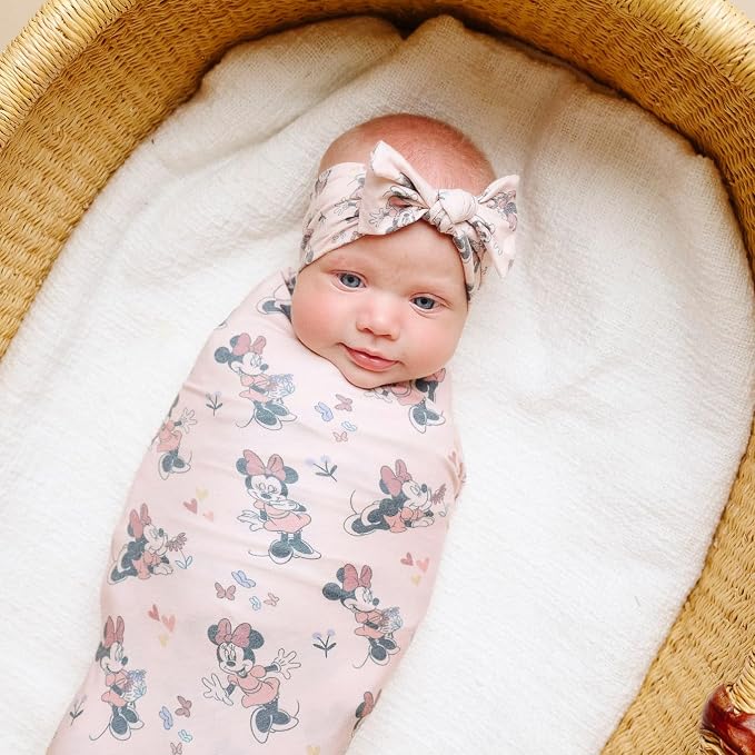 Copper Pearl Swaddle Blankets for Newborns | Soft Stretchy Receiving Blankets - Image 2