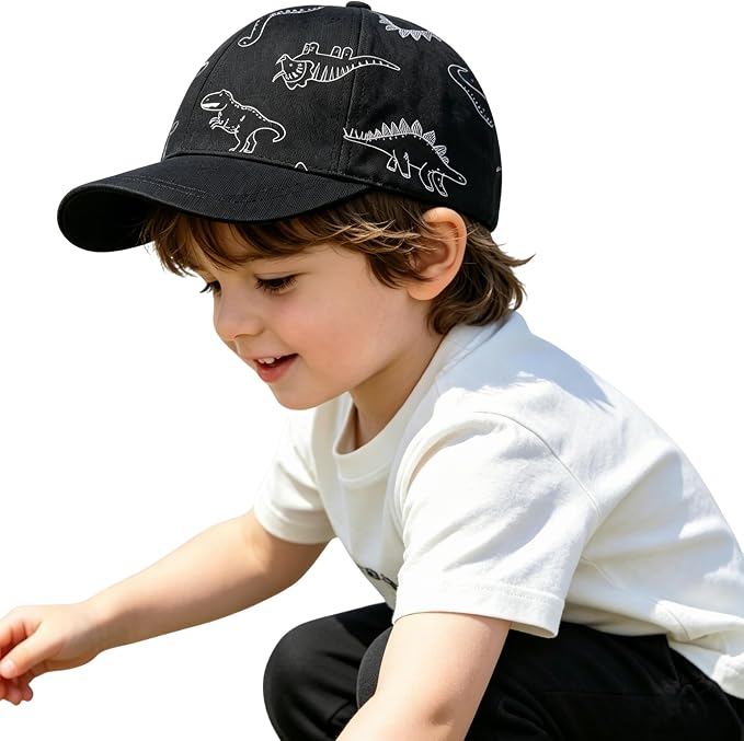 Toddler Sun Hats Baby Boys Cap Girls Adjustable Dinosaur Baseball Kids Hats by UrbanVirgin