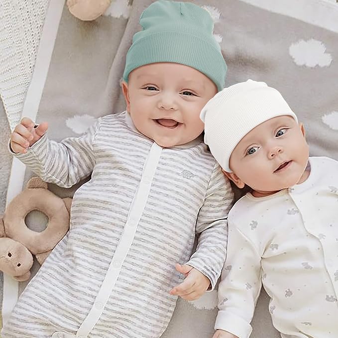 DRESHOW BQUBO 6 Pack Baby Newborn Hats Set - Image 2