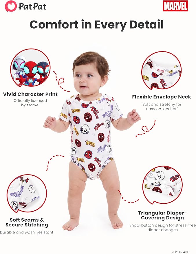 Disney Baby Viscose Made from Bamboo 3-Pack Bodysuits Set Newborn to Infant - Image 7