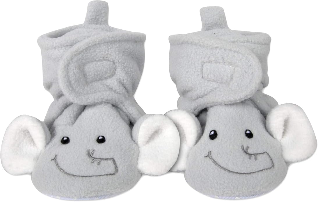 Cozy Fleece Baby Booties- Sherpa Baby Crib Booties Soft Soled Winter Shoes by BabyEssentialsNotJusttheBasics