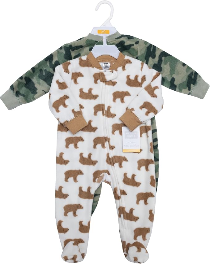 Hudson Baby Unisex Baby Fleece Sleep and Play - Image 2