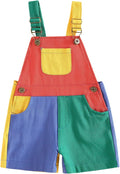 Fernvia Toddler Kids Baby Girl Boy Contrast Color Overalls Shorts Clothes by Fernvia