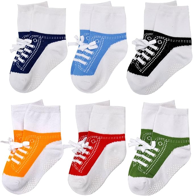 EPEIUS Unisex Baby Girls Boys Non-Slip Socks - Image 2