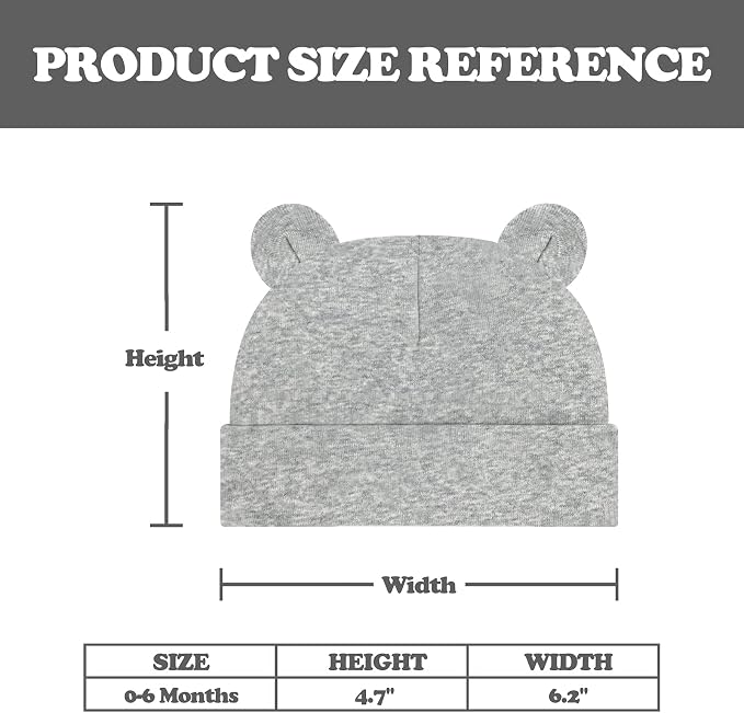 Sarfel Newborn Baby Boy Hats Cotton Baby Beanie Hospital Girl Hat Infant 0-6 - Image 6
