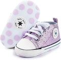 Unisex Baby Girls Boys Canvas High-top Shoes, Newborn Infant Anti-Slip Soft by KKIIDDSS