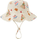 Muslin Baby Sun Hat Sun Protection Baby Toddler Bucket Hats by HONGTEYA