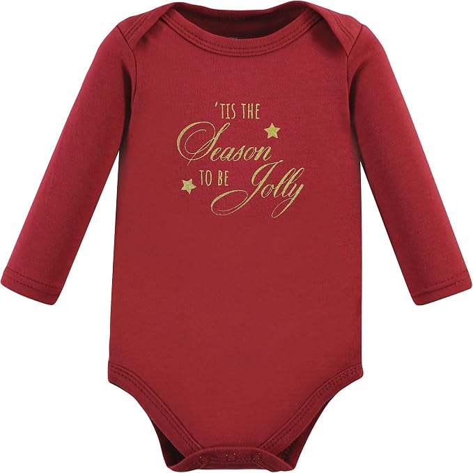 Hudson Baby Baby Girls' Cotton Long-sleeve Bodysuits 3-pack - Image 5