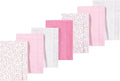 Luvable Friends Hudson Baby Flannel Burp Cloths 7pk, Blossom Pink by Luvable+Friends