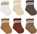 bistyle Baby Grip Ankle Socks 6 Pairs | Newborn Infant Toddlers Sock Organic by bistyle